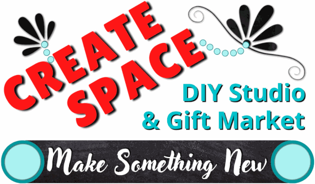 PictureAt Create Space we provide shared space for the local community where people can work, learn, relax and shop. Drop by our DIY Arts & Craft studio anytime to create something using one of our DIY Kits or sign-up for a  scheduled class or activity. Browse through our gifts and accessories celebrating all things created!   You'll find handmade gifts, fair trade & inspirational. We have Vendor space in our Gift Market, Room Rentals, Co-Working, workshops and group activities like paint n sip or girls night out.